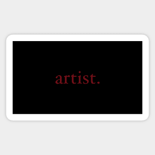 artist. Sticker